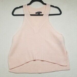 Hers & Mine Large Tank Top Swank Knit Soft Coquette Feminine Classic Fairy